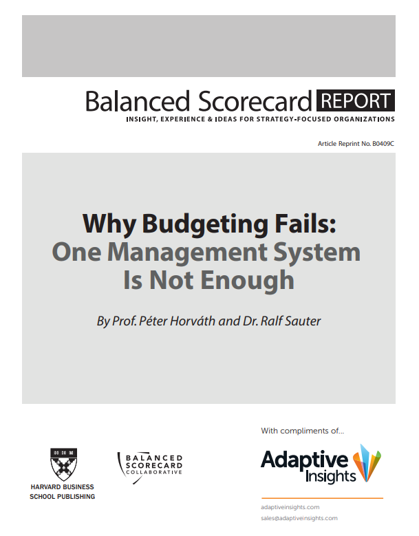 Why Budgeting Fails